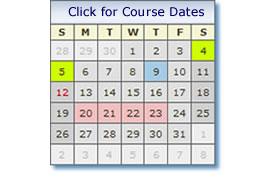 Click on the calendar Icon for course dates and availability